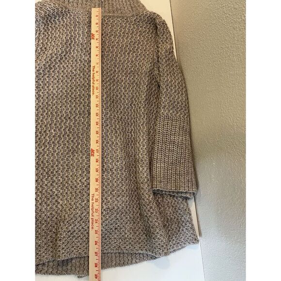 J. Jill Wool L Chunky Cardigan Knit Alpaca Wool Blend Shawl Collar Sweater Butto - Picture 12 of 12